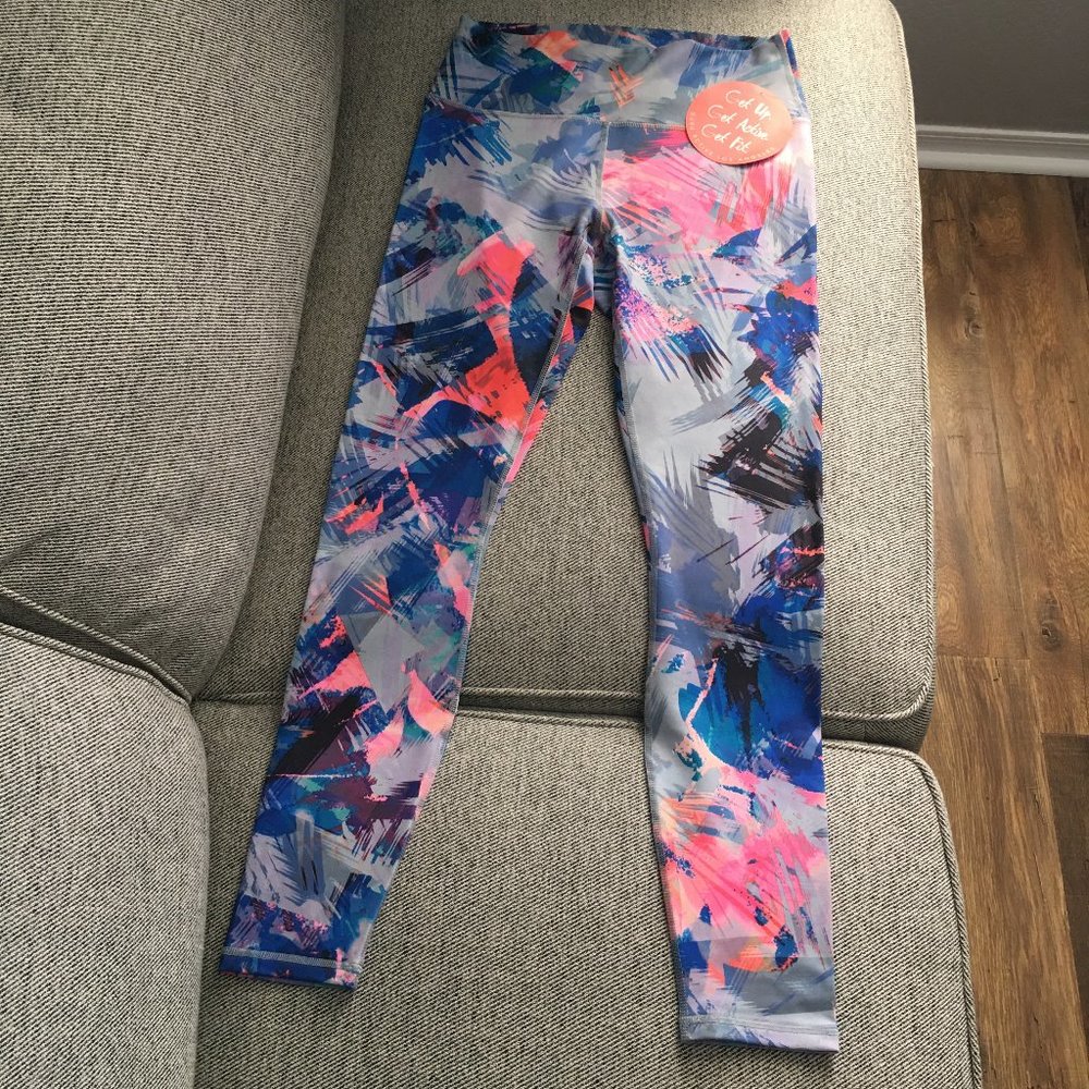 Guru Active Multi-Color Leggings, Size: M